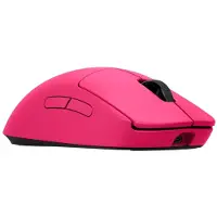 Logitech G PRO 2 - Mus - gaming - højre- og venstrehåndet - optisk - 8 knapper - trådløs, kablet - 2.4 GHz, USB - USB LIGHTSPEED-modtager - pink