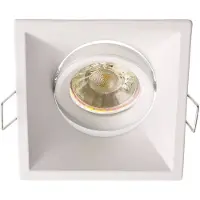 Deko-light Arktur 110020 Loftsindbygningsring LED (RGB), Halogen GU5.3, MR 16 35 W Signalhvid (RAL 9003)