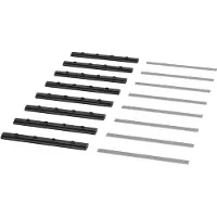 APC NetShelter - Konsol for rack - sort (pakke med 8)