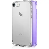 Itskins NANO DUO cover til iPhone 8 Plus / 7 Plus / 6s Plus / 6 Plus. Lys lilla og gennemsigtig