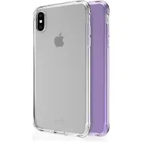 Itskins NANO DUO cover til iPhone XS Max. Lys lilla og gennemsigtig
