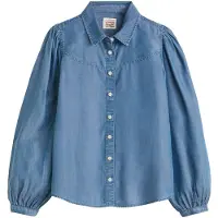Levi's Bluse 'Journey Western Shirt' blue denim