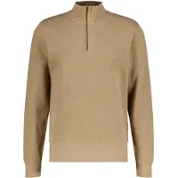 Gant Ganttil mænd. 2068028 Sacker Rib sweatshirt med halv lynlås, brun (M), Casual, Bomuld, Lange ærmer