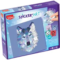 Maped Kreativ klistermærkekunst. Klæbning efter tal.