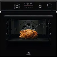 Electrolux SenseCook 600 COP840B - Ovn - med dampfunktion - til indbygning - Wi-Fi - niche - bredde: 56 cm - dybde: 55 cm - højde: 59 cm - med selv-rengøring - Klasse A++ - ren sort