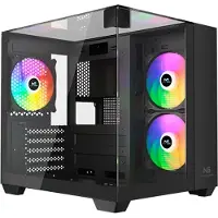 NÖRDIC Gaming NGC-6864, Tower, PC, Sort, micro ATX, Mini-ITX, Spil, Flere