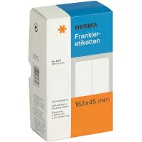Herma Franking labels - Selv-klæbende - hvid - 163 x 45 mm 500 etikette(r) (250 ark x 2) frankeringsmærkater