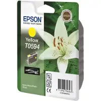 Epson T0594 - 13 ml - gul - original - blister - blækpatron - for Stylus Photo R2400