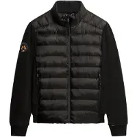 Superdry Superdrytil mænd. M5012044A Storm fleece hybrid bomberjakke sort (M), Casual, Genanvendt polister