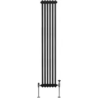MonsterShop Traditionel 2-søjlet radiator - 1800 x 292 mm - Sort