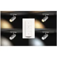 Philips Hue White Ambiance Buratto 1-Spot - Aluminium + Dimming Switch