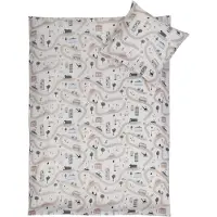 Licens Sengetøj med biler - 100% bomuld - Junior sengetøj 100x140 cm