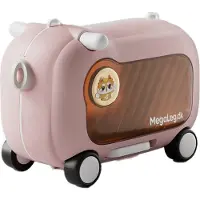 MegaLeg 3-i-1 Kuffert til børn ? Ride-on, Håndbagage & Opbevaring, Pink