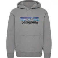 Patagonia - Sweatshirts - M's P-6 Logo Uprisal Hoody Gravel Heather til UnisexBomuld - Størrelse M - Grå