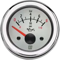 VETUS Olietryksmåler 0-8kg/cm2d 52 Mm 12v