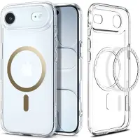 Spigen Ultra Hybrid MagSafe-etui til iPhone 17 Air - gennemsigtigt guld