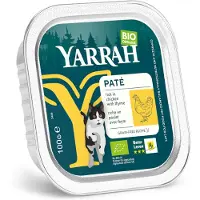 Yarrah ØKO Paté 16 x 100 g - Økologisk kylling & økologisk timian