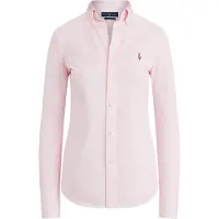Ralph Lauren Polo Ralph Laurentil kvinder. 211664427002 Slim Fit oxfordskjorte i bomuldsjersey, pink (XXS), Casual, Lange ærmer