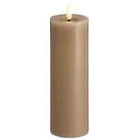 Moods & More LED bloklys i sand med smelteeffekt - Ø 4,9 cm x H 15 cm