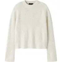LMTD Pullover 'NLFKLEAVE' uldhvid