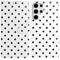 Mtp Products Samsung Galaxy S25 Ultra Pung Etui med Prikket Mønster - Hvid