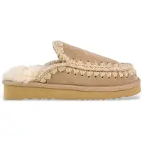 Mou Moutil kvinder. MU.FW101125A Brune eskimo-træsko i læder (41), Fast, Ingen, Casual