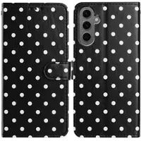 Mtp Products Samsung Galaxy S25+ Pung Etui med Prikket Mønster - Sort