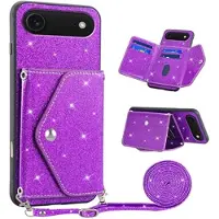 Mtp Products iPhone Air Stardust Cover med Kortholder - Lilla