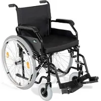 Usorteret Reha Fund stålkørestol RF-1 Cruiser sort 48 cm