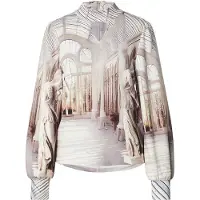 Monari Bluse brokade / grå / sort / hvid