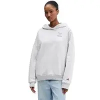 Adidas Dame 3 striber Studio Hættetrøje Light Grey Heather