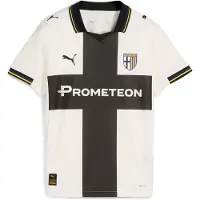 Puma Parma Calcio Home Jersey Youth, Clothing, Warm White/Black, 9-10Y