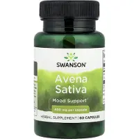 Swanson Health , Avena Sativa, 400 mg, 60 kapsler