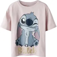 Name it Bluser & t-shirts 'NKFakun Stitch' marin / røgblå / guld / lilla