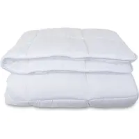 Zen Sleep Vinter fiberdyne - Allergivenlig 2 lags termodyne - 140x200 cm - Fugt absorberende vinterdyne med hulfibre