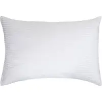 Borg Design Pudebetræk 70x100 cm - 100% bomuldssatin - Gavlpude - Klassisk hvide striber