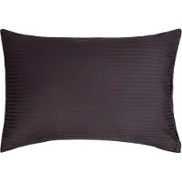 Borg Design Pudebetræk 70x100 cm - 100% bomuldssatin - Gavlpude - Klassisk mørkegrå striber