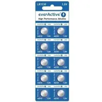 EverActive AG10 LR1130/LR54 alkaliske knapcellebatterier - 10 stk.