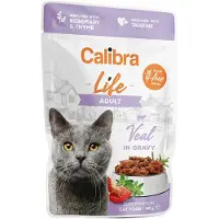 Calibra Cat Life Vådfoder - Kalvekød - 28 x 85 g