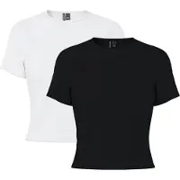 Pieces Shirts 'PCAmelia' sort / hvid