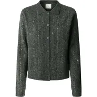 Pepe Jeans Pepe Jeanstil kvinder. PL7000089 Elaine cardigan grå (S), Casual, Polyester, Lange ærmer