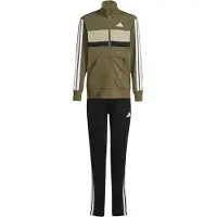 Adidas Træningsdragt 'Seasonal Essentials Tiberio' oliven / sort / hvid
