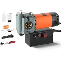 Vevor magnetisk borepresse, 1300W lavprofil magasinboremaskine, letvægts bærbar magasinboremaskine med køleanordning og overbelastningsbeskyttelse, magasinpresse til installation af udstyr, industriel