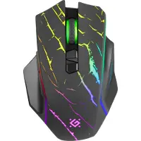 Defender URAN GM-503 Trådløs Optisk Mus 3200 dpi Sort RGB BATTERI 8 Knapper Gaming
