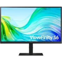 Samsung ViewFinity S6 S27F612EAU - S61F Series - LED-skærm - 27 - 2560 x 1440 QHD @ 100 Hz - IPS - 300 cd/m² - 1000:1 - 5 ms - 2xHDMI, DisplayPort -