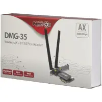 Inter-Tech DMG-35 - Netværksadapter - PCI Express x1 lavprofil - Bluetooth 5.0, 802.11ax