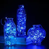 Springos julelys 300 LED blå