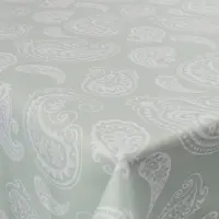 Borg Living Tekstil voksdug - 140 cm bred - 30 meters rulle - White pattern - Voksdug med akrylbelægning
