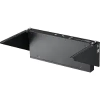 StarTech.com Startech 6U Wall Mount Patch Panel Bracket - 19 in - Steel - Vertical Mounting Bracket for Networking and Data Equipment (RK619WALLV) - Beslag til montering på væg - sort - 6U - 19