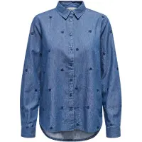 JDY Bluse 'JDYLOVE' blue denim